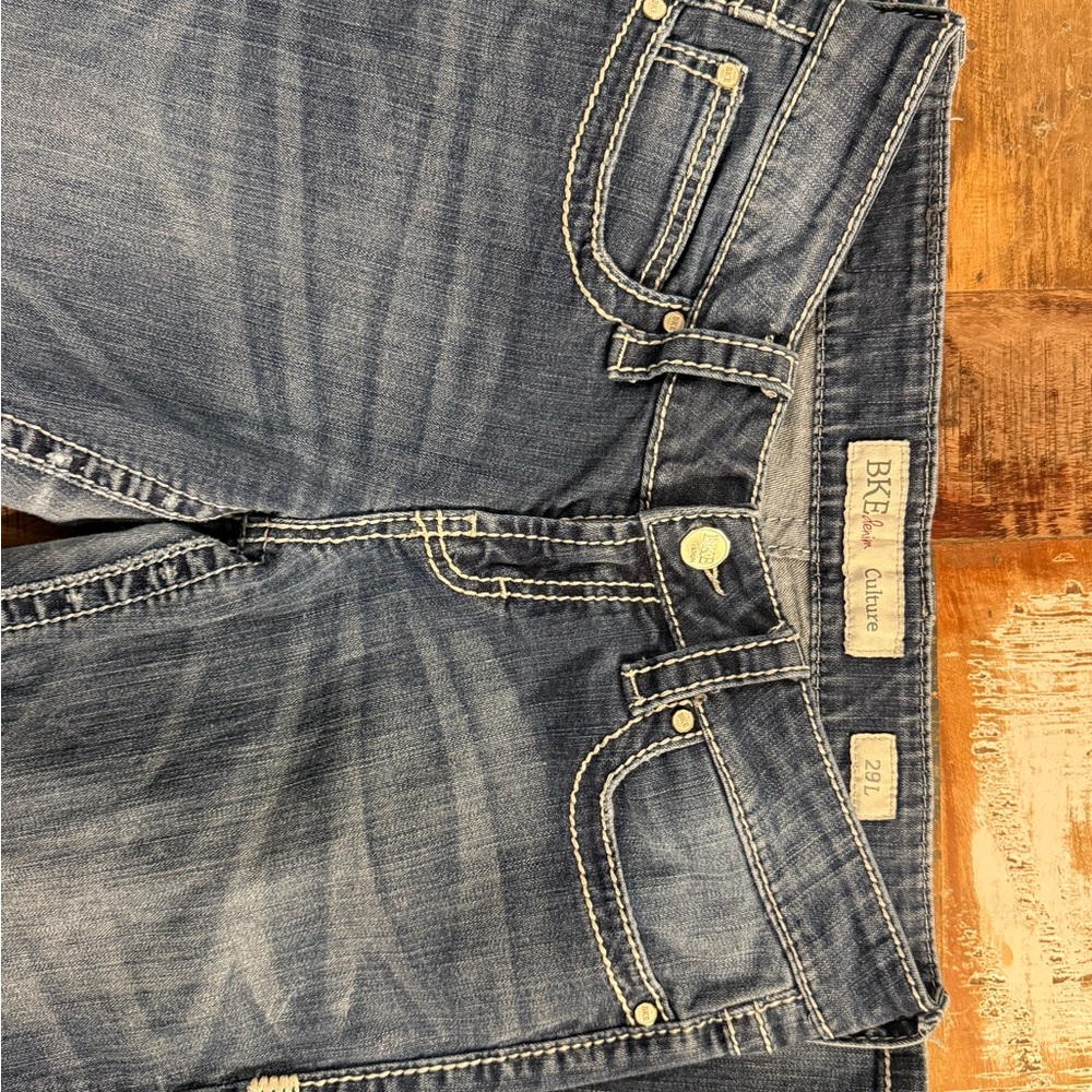 BKE Indigo Denim Jeans with Contrast Stitching